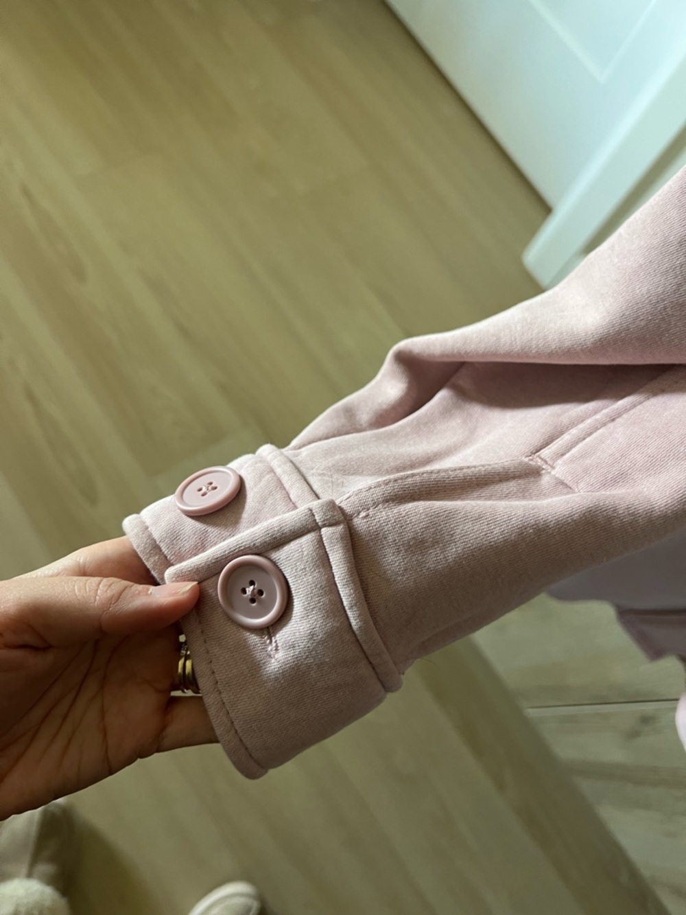 Lazypants Fleece Shacket in Rose - Picture 5 of 13